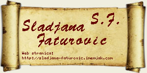 Slađana Faturović vizit kartica